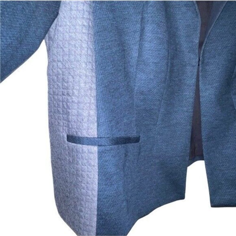 Lane Bryant Women's Jacket Blazer Blue Quilted Panel Size 22 Office Career - Picture 3 of 9